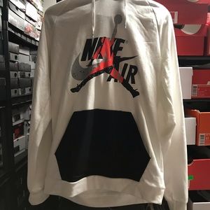 COPY - Nike Air Jordan Hoodie Black White Red